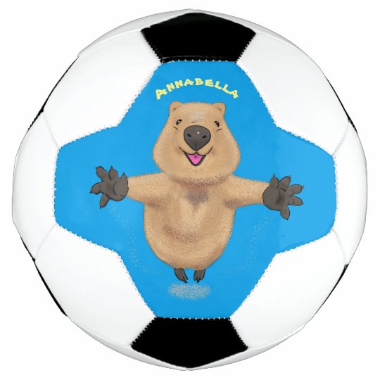 ハッピージャンプのクォッカアニメデザイン サッカーボール Zazzle Co Jp