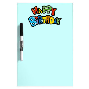 かわいい ハッピー バースデーホワイトボード Zazzle Co Jp