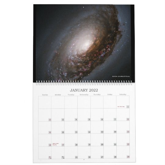 ハッブルの銀河系の宇宙のカレンダー カレンダー Zazzle Co Jp