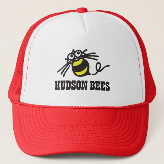 ハドソンの蜂の野球帽 赤い キャップ Zazzle Co Jp