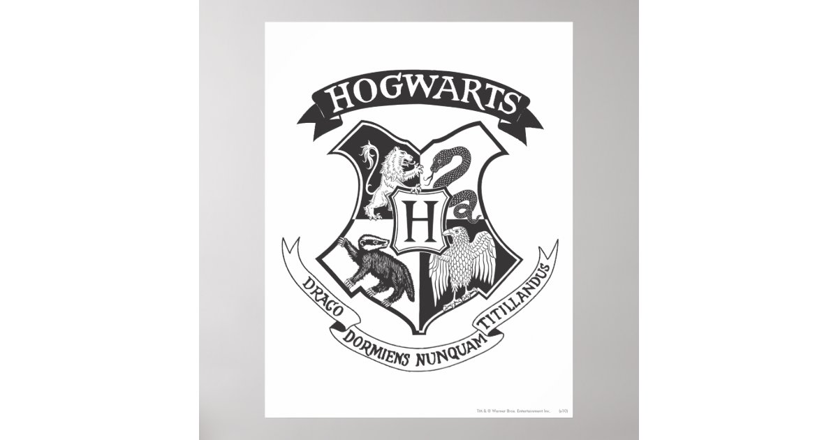 ハリー ポッターシリーズ レトロのhogwartsの頂上 ポスター Zazzle Co Jp