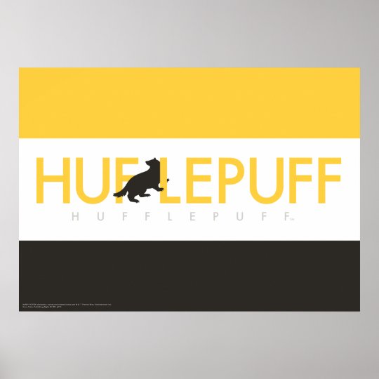 ハリー ポッターシリーズ Hufflepuffの家のプライドのロゴ ポスター Zazzle Co Jp