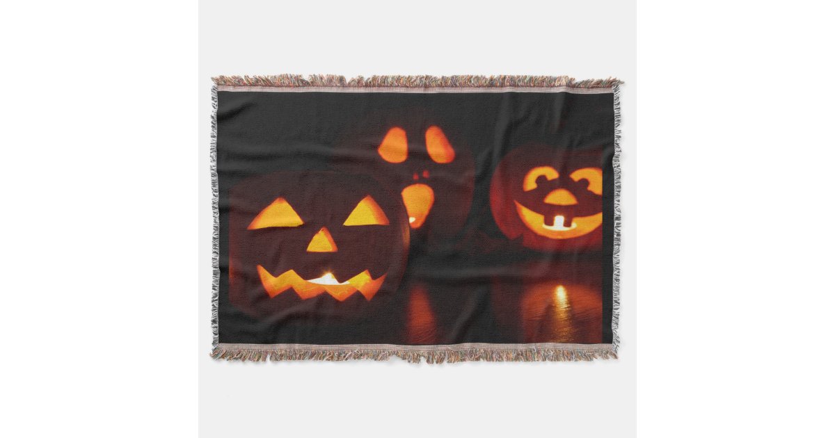 ハロウィンのカボチャ恐怖 スローブランケット Zazzle Co Jp ハロウィンのカボチャ恐怖 スローブランケット Zazzle Co Jp