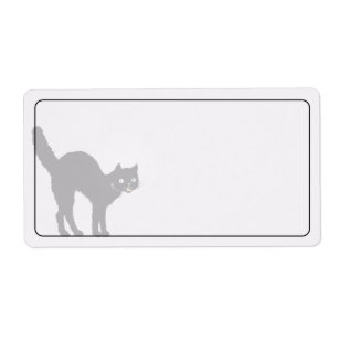 猫 シルエットラベル Zazzle Co Jp