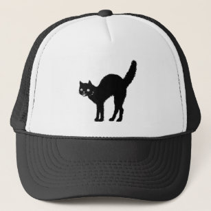 カスタム猫 シルエットハット キャップ Zazzle Co Jp