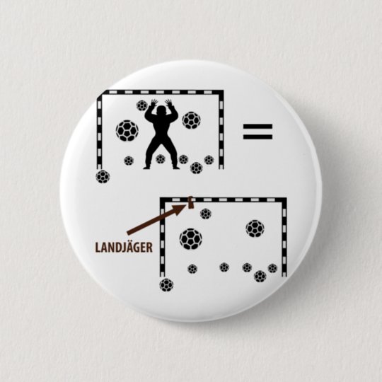 ハンドボールのlandjager Torwartアイコン 缶バッジ Zazzle Co Jp