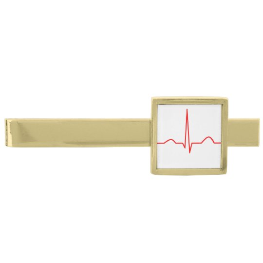 ハートのリズムパターンのecgか心電図 ゴールドネクタイピン Zazzle Co Jp ハートのリズムパターンのecgか心電図 ゴールドネクタイピン Zazzle Co Jp