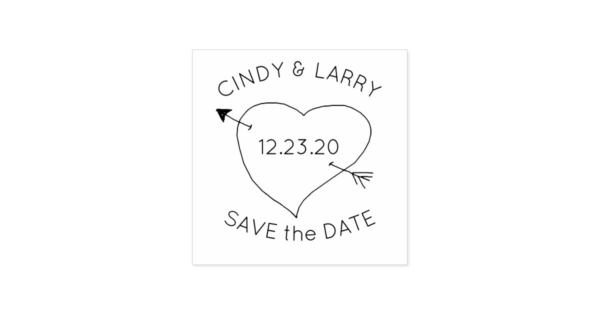 ハートnアローが日付を救うかわいい結婚式の切手 ラバースタンプ Zazzle Co Jp ハートnアローが日付を救うかわいい結婚式の切手 ラバースタンプ Zazzle Co Jp