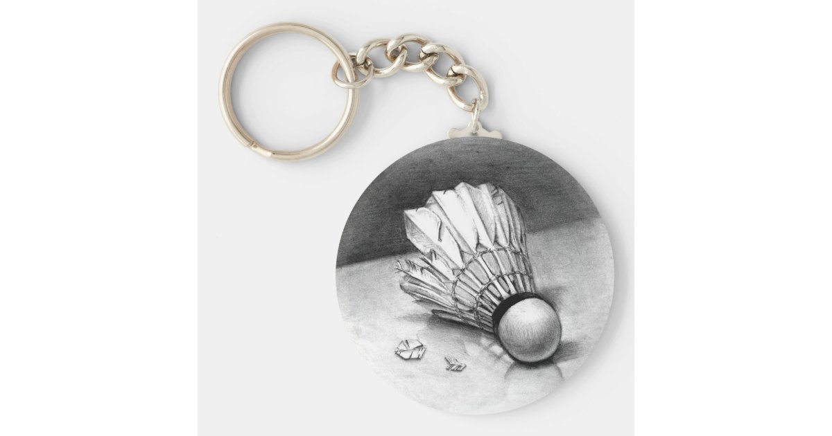 バドミントンのシャトルのkeychain キーホルダー Zazzle Co Jp