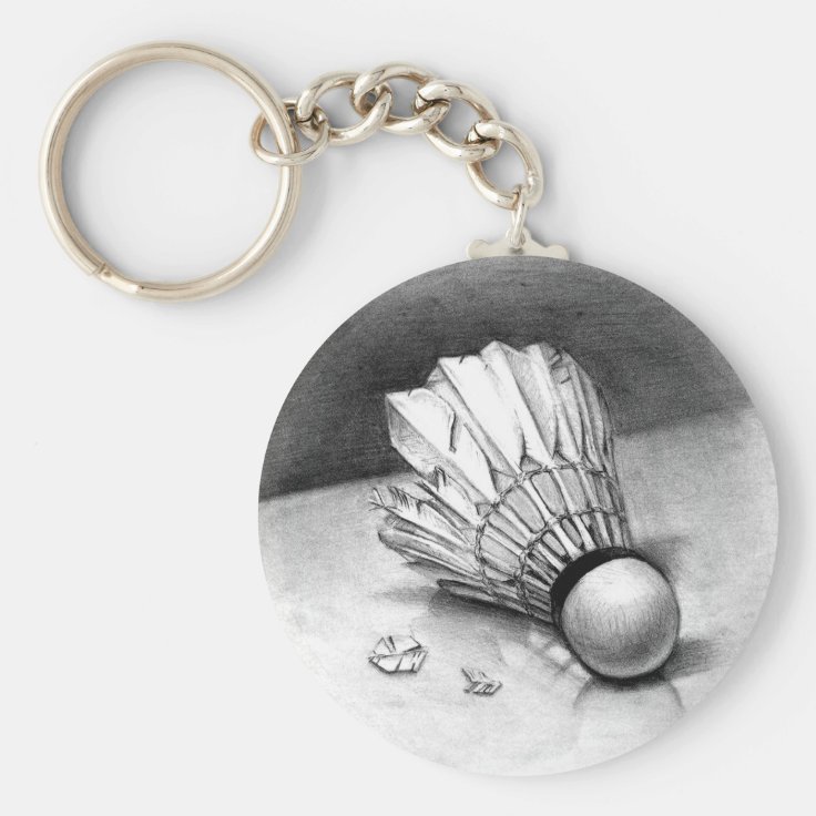 バドミントンのシャトルのkeychain キーホルダー | Zazzle.co.jp