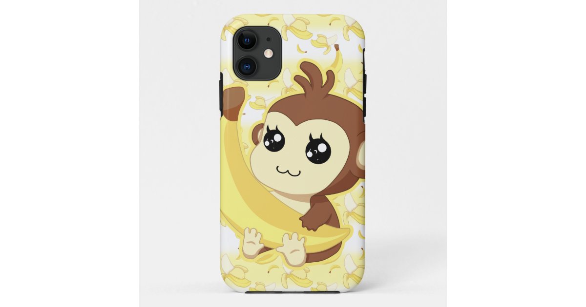 バナナを握っているかわいいかわいい猿 Case Mate Iphoneケース Zazzle Co Jp