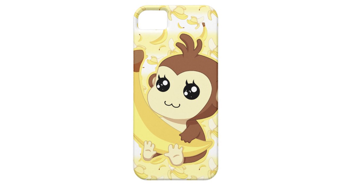 バナナを握っているかわいいかわいい猿 Case Mate Iphoneケース Zazzle Co Jp