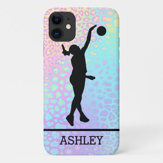 バレーパーソナライズされたボールのスポーツ選手少女カラフル Case Mate Iphoneケース Zazzle Co Jp