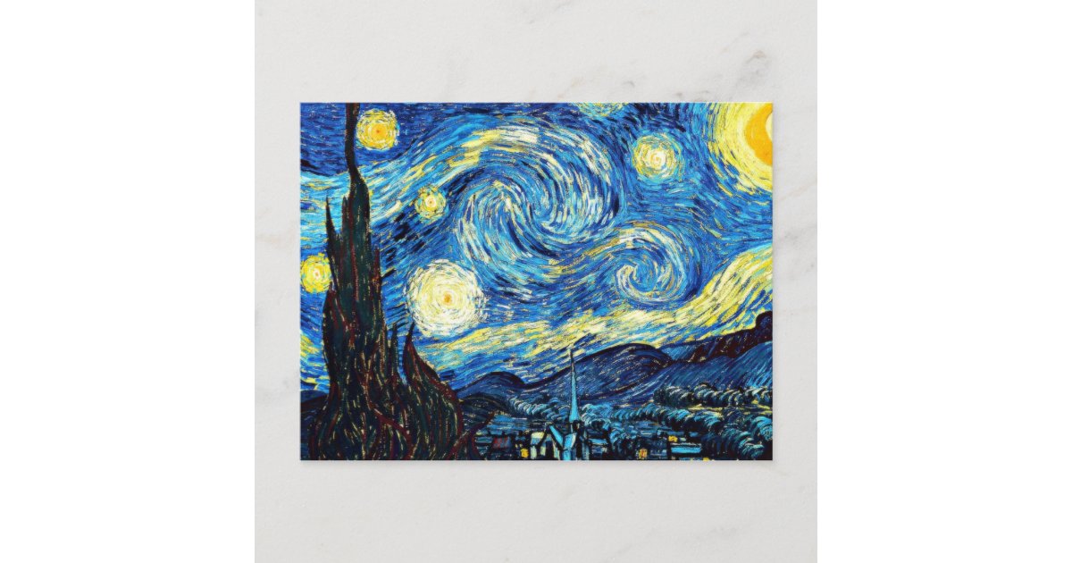 バン・ゴッホの有名絵画な星の夜 ポストカード | Zazzle.co.jp