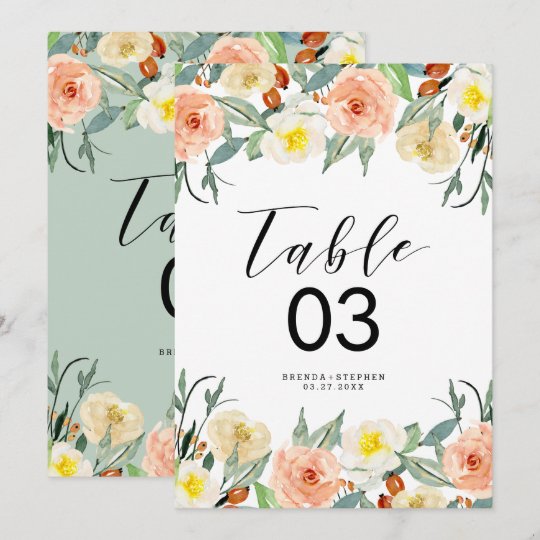 パステルの花縁どの色 招待状 Zazzle Co Jp