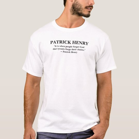 パトリック ヘンリーの引用文 ワイシャツ Tシャツ Zazzle Co Jp