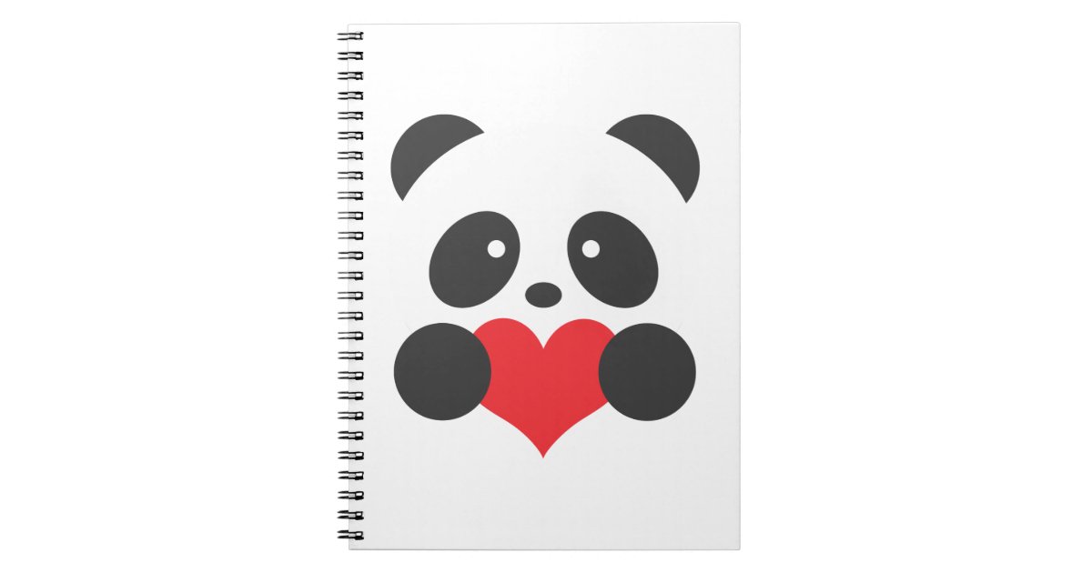 パンダのハートのノート ノートブック Zazzle Co Jp パンダのハートのノート ノートブック Zazzle Co Jp