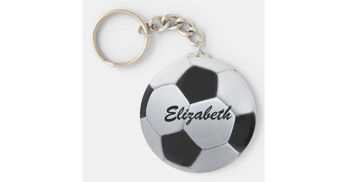 パーソナライズなサッカーボールkeychain キーホルダー Zazzle Co Jp