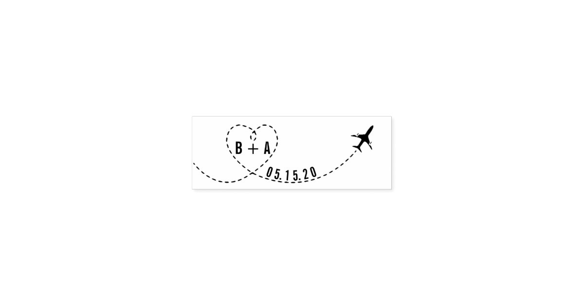 パーソナライズな日付を結婚している飛んでいるな飛行機のイニシャル セルフインキングスタンプ Zazzle Co Jp パーソナライズな日付を結婚している飛んでいるな飛行機のイニシャル セルフインキングスタンプ Zazzle Co Jp