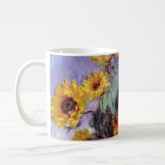 ヒマワリの花束 クロード モネ ヴィンテージアート コーヒーマグカップ Zazzle Co Jp