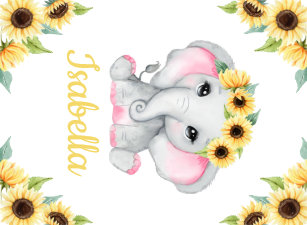 ヒマワリベビーブランケット Zazzle Co Jp