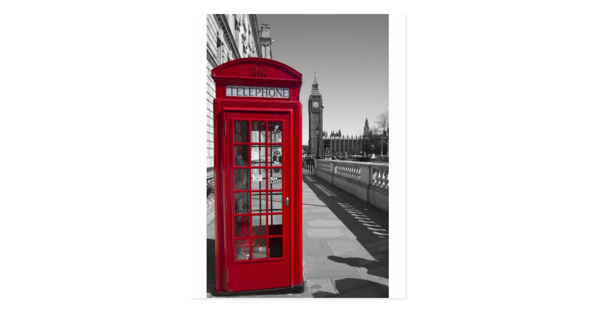 ビッグベンの赤い電話ボックス ポストカード Zazzle Co Jp ビッグベンの赤い電話ボックス ポストカード Zazzle Co Jp