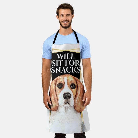 ビーグル犬おもしろいがスナックスの水彩画のために座る エプロン Zazzle Co Jp ビーグル犬おもしろいがスナックスの水彩画のために座る エプロン Zazzle Co Jp
