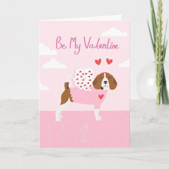 ビーグル犬のバレンタインデー愛カード シーズンカード Zazzle Co Jp
