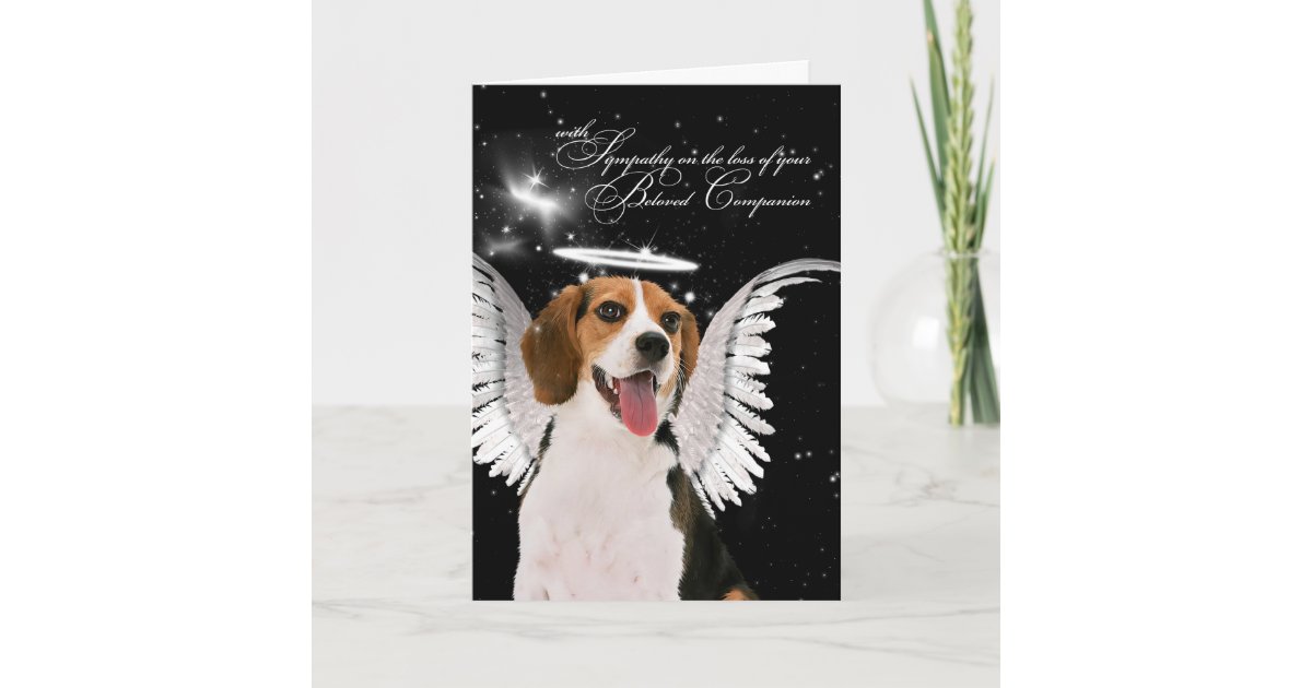 ビーグル犬の守り神犬ペット悔やみや弔慰 カード Zazzle Co Jp ビーグル犬の守り神犬ペット悔やみや弔慰 カード Zazzle Co Jp
