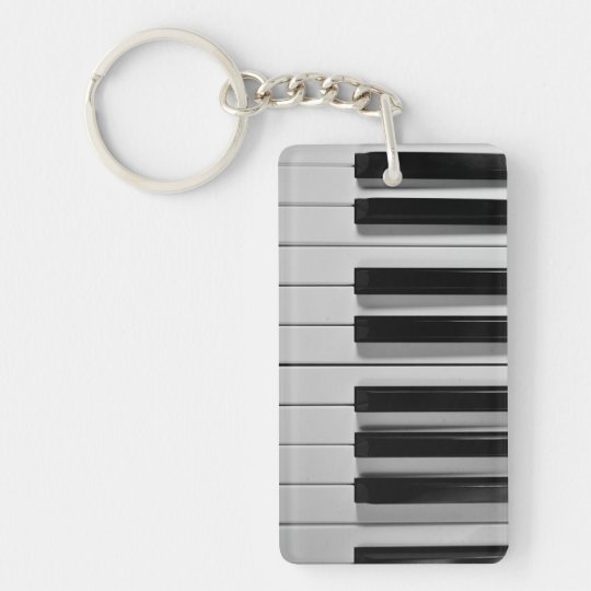 ピアノキーボードのカスタムなキーホルダー キーホルダー Zazzle Co Jp