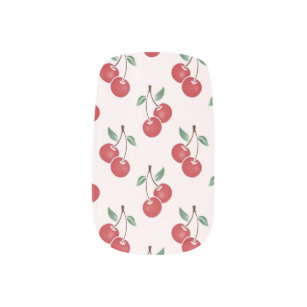 赤い さくらんぼネイルアート Zazzle Co Jp