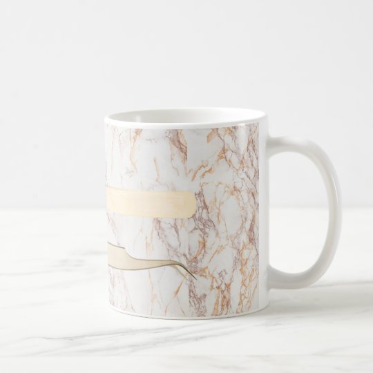 ピンクの大理石のマグの金ゴールドのピンセット コーヒーマグカップ Zazzle Co Jp