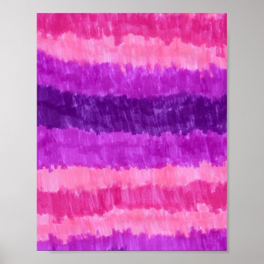 ピンク紫のグラデグラデーションーションパターンマーかわいらしカー ポスター Zazzle Co Jp