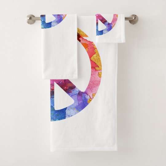 ピースサイン ヒッピーの顔文字の水彩画の芸術 バスタオルセット Zazzle Co Jp ピースサイン ヒッピーの顔文字の水彩画の芸術 バスタオルセット Zazzle Co Jp