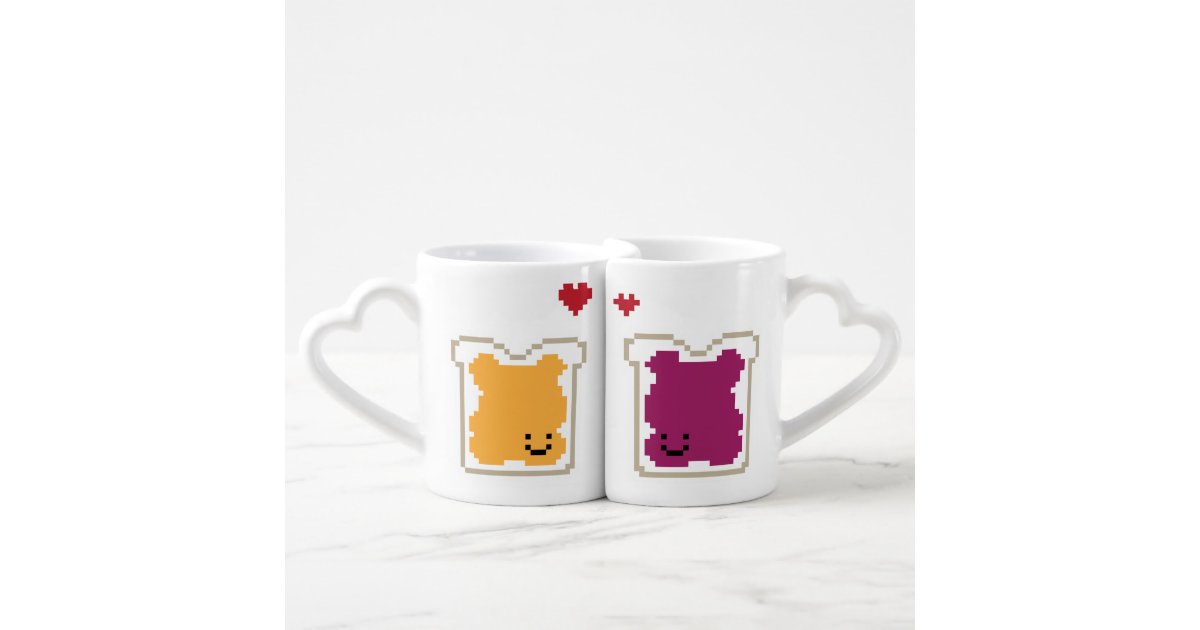 ピーナッツバターのゼリーのカップルマグカップ ペアカップ Zazzle Co Jp