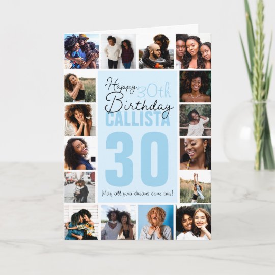 ファミリーフレンズフォトコラージュフレームハッピーバースデー カード Zazzle Co Jp