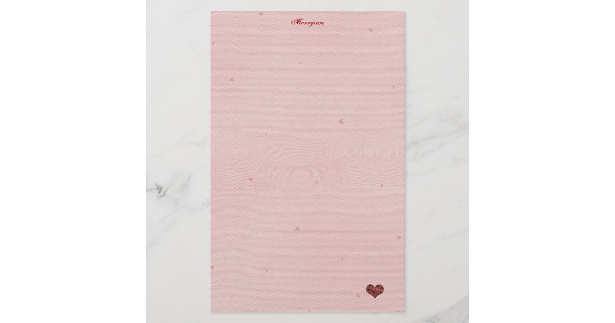 フィッシュネットとラブレター紙 便箋 Zazzle Co Jp