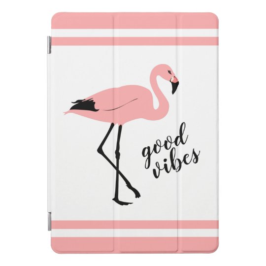 フラミンゴのかわいいよい感情のピンクの白黒 Ipad Proカバー Zazzle Co Jp