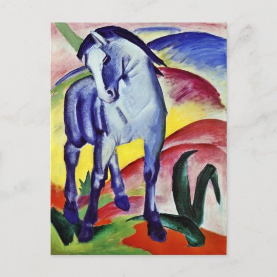 フランツ マルクの青い馬のヴィンテージのファインアートの絵画 ポストカード Zazzle Co Jp