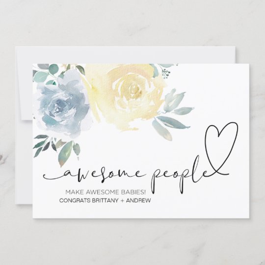 フローラおめでとう妊娠おめでとう新生児 カード Zazzle Co Jp