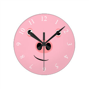 ブタ壁時計 Zazzle Co Jp