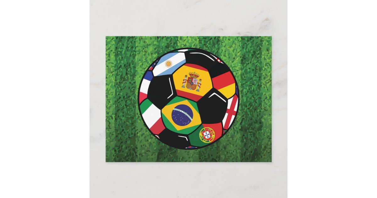 ブラジルのサッカー ポストカード Zazzle Co Jp