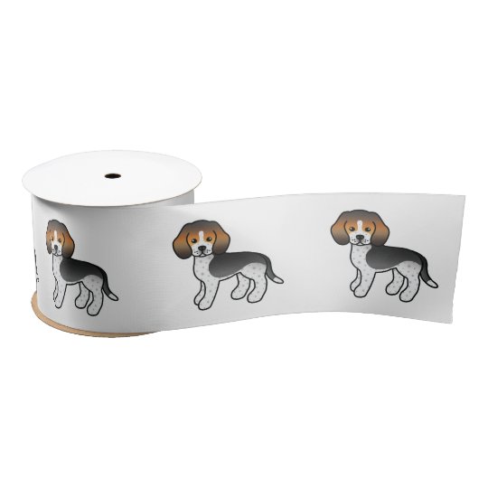 ブルーチックビーグルのかわいい漫画の犬 サテンリボン Zazzle Co Jp ブルーチックビーグルのかわいい漫画の犬 サテンリボン Zazzle Co Jp