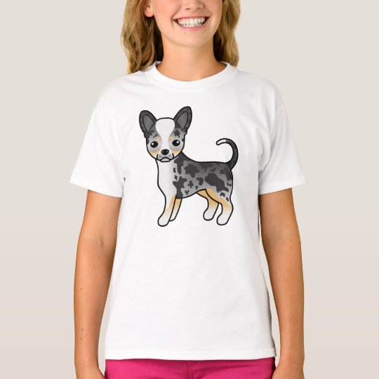 ブルーメルスムースコートチワワキュート漫画の犬 Tシャツ Zazzle Co Jp
