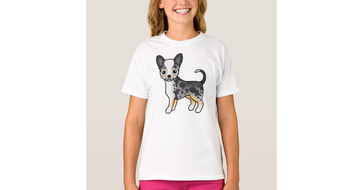 ブルーメルスムースコートチワワキュート漫画の犬 Tシャツ Zazzle Co Jp