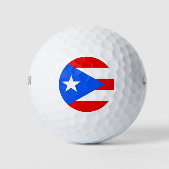 プエルトリコの旗が付いているウイルソンゴルフ ボール ゴルフボール Zazzle Co Jp