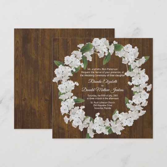 ベイビーズブレスリース結婚式招待状 招待状 Zazzle Co Jp