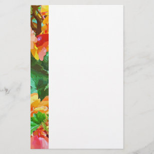 ベゴニア 横長便箋 Zazzle Co Jp