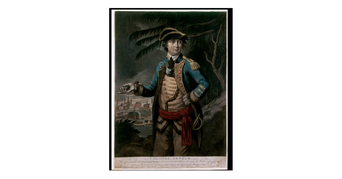 ベネディクトアーノルドのパブ大佐 ロンドン1776年 ポストカード Zazzle Co Jp