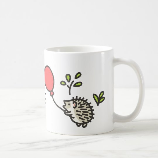 ベビーのハリネズミの赤い気球 コーヒーマグカップ Zazzle Co Jp